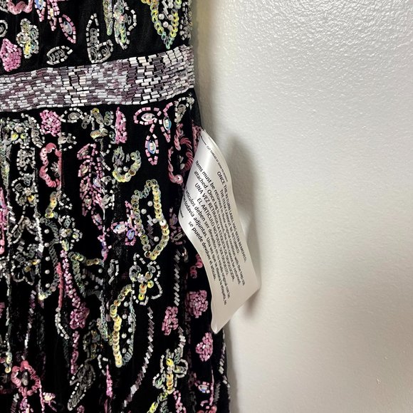 MAC DUGGAL 5353 Evening Dress in Black Multi Size 18W - Picture 5 of 10